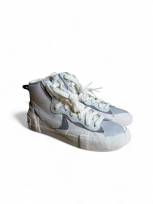 Nike X Sacai White Grey Nike Blazer Mid