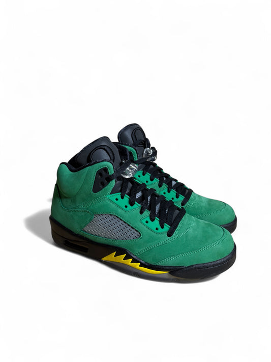 Oregon Ducks Air Jordan 5 PE (Signed By DJ Quik)