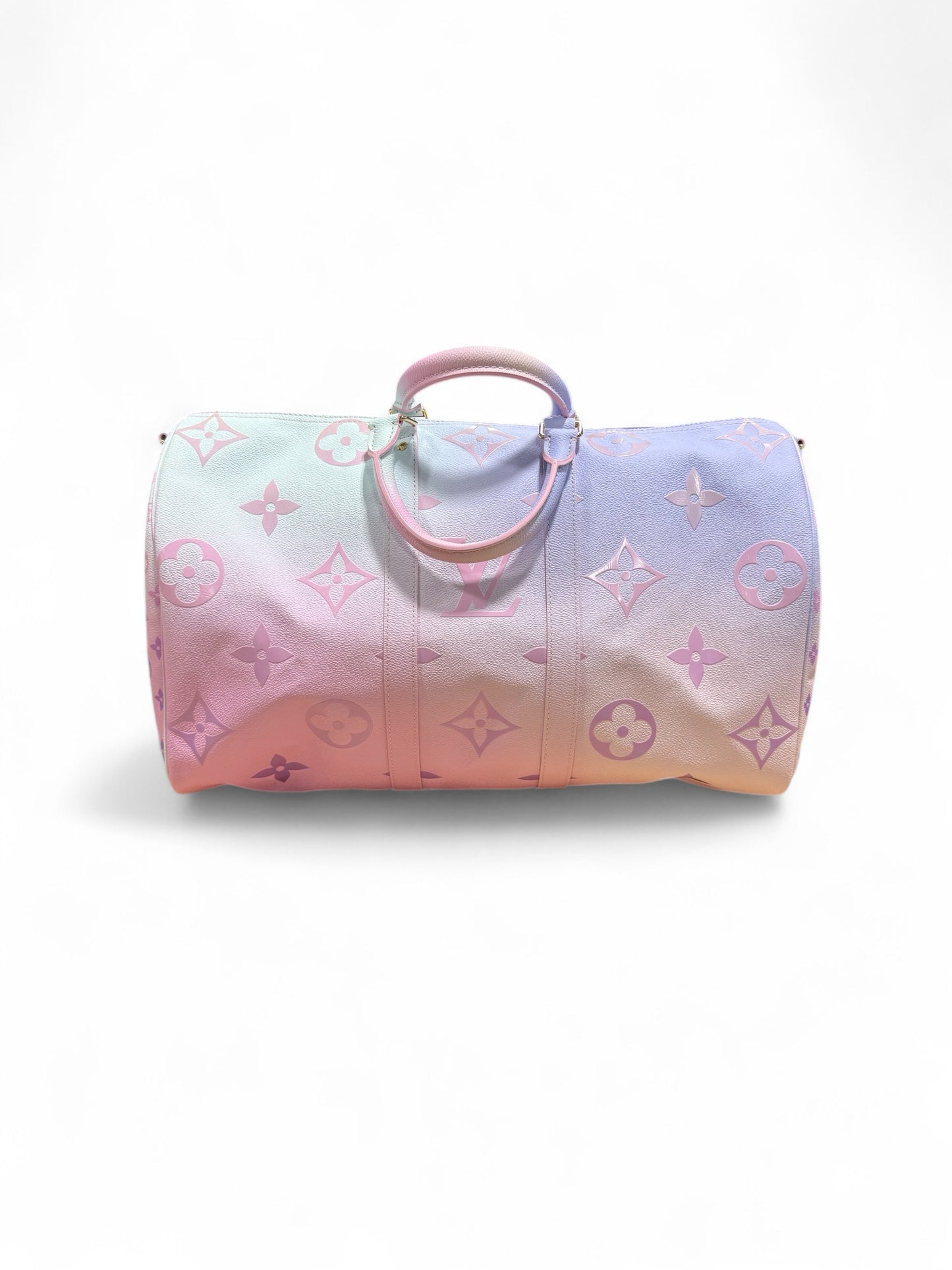 Louis Vuitton "pink sunrise pastel" keepall 45