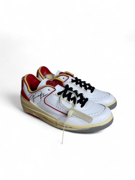 Off-White x Air Jordan 2 Low White Varsity Red