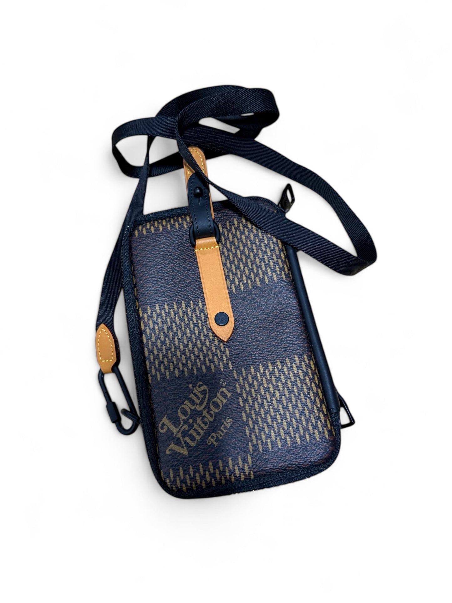 Louis Vuitton x Nigo Giant Damier Double Phone Pouch / Shoulder bag