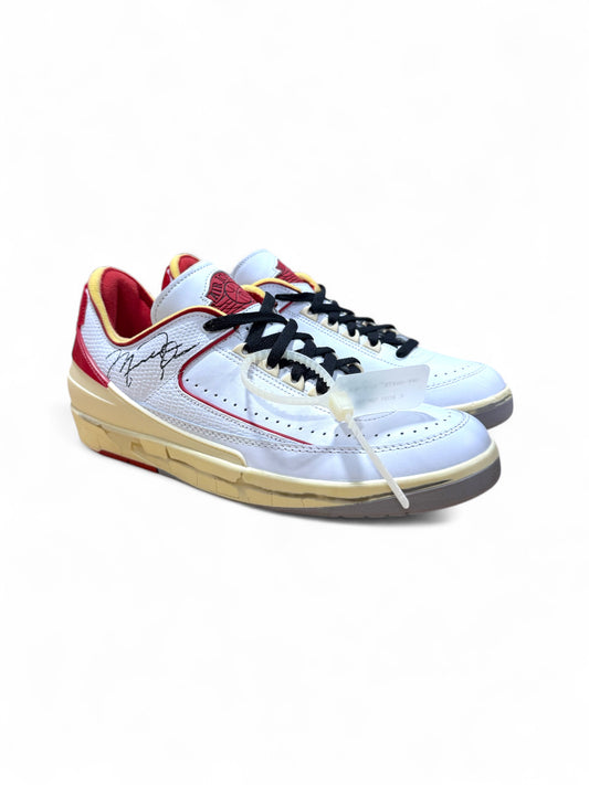 Off-White x Air Jordan 2 Low White Varsity Red (Pre-Owned)