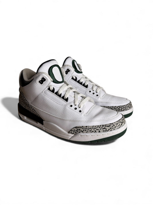 White Oregon Ducks Air Jordan 3 Player Exclusive (PE)