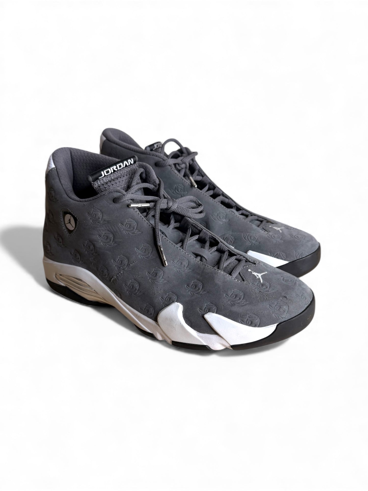 Oregon Ducks Air Jordan 14 Grey Players Exclusive (PE)