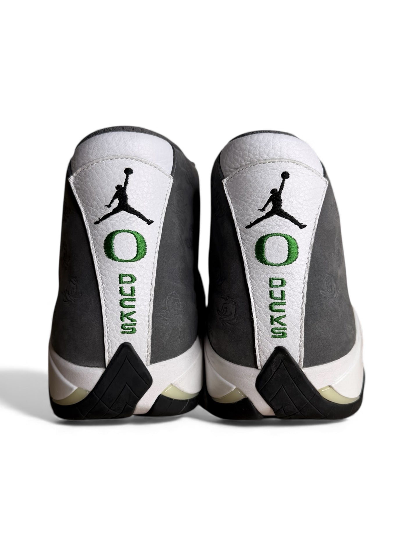 Oregon Ducks Air Jordan 14 Grey Players Exclusive (PE)
